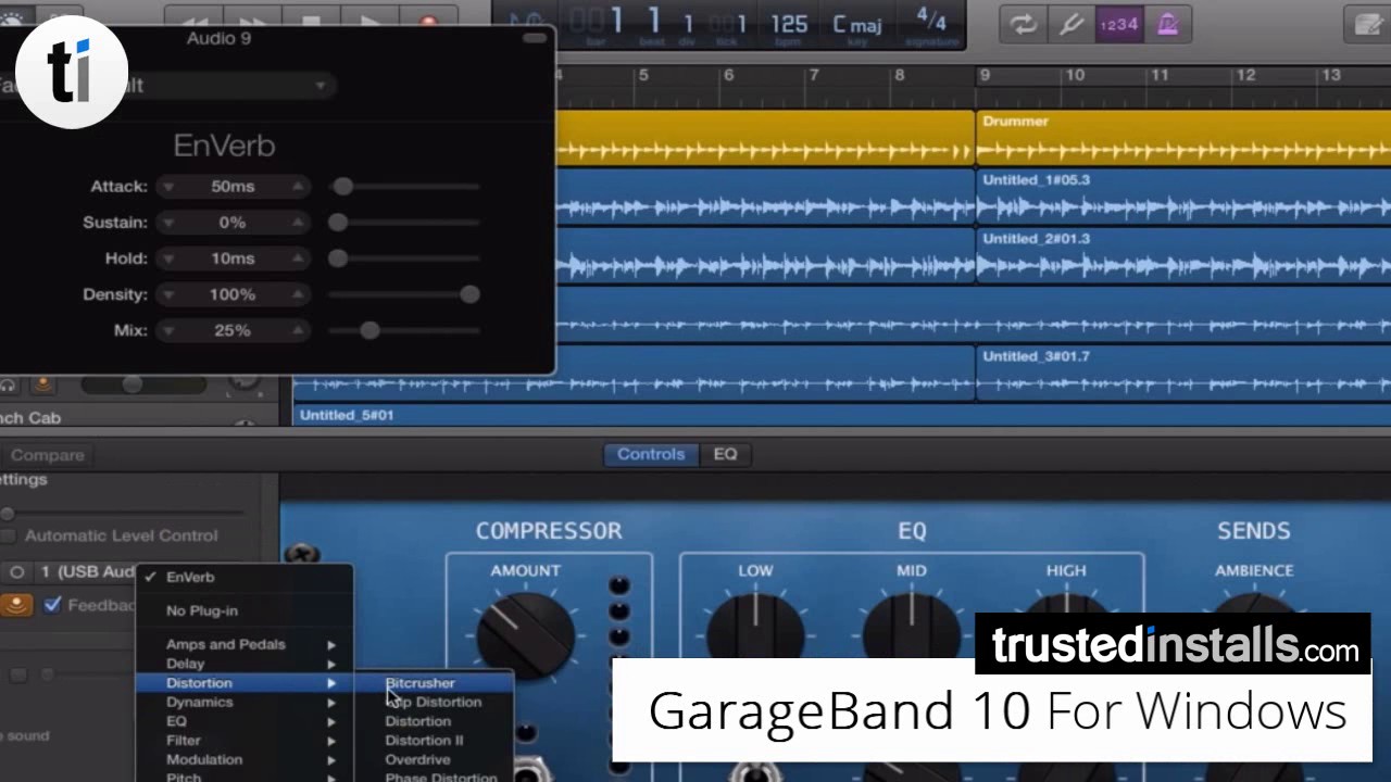 How can i tell garageband is downloading youtube